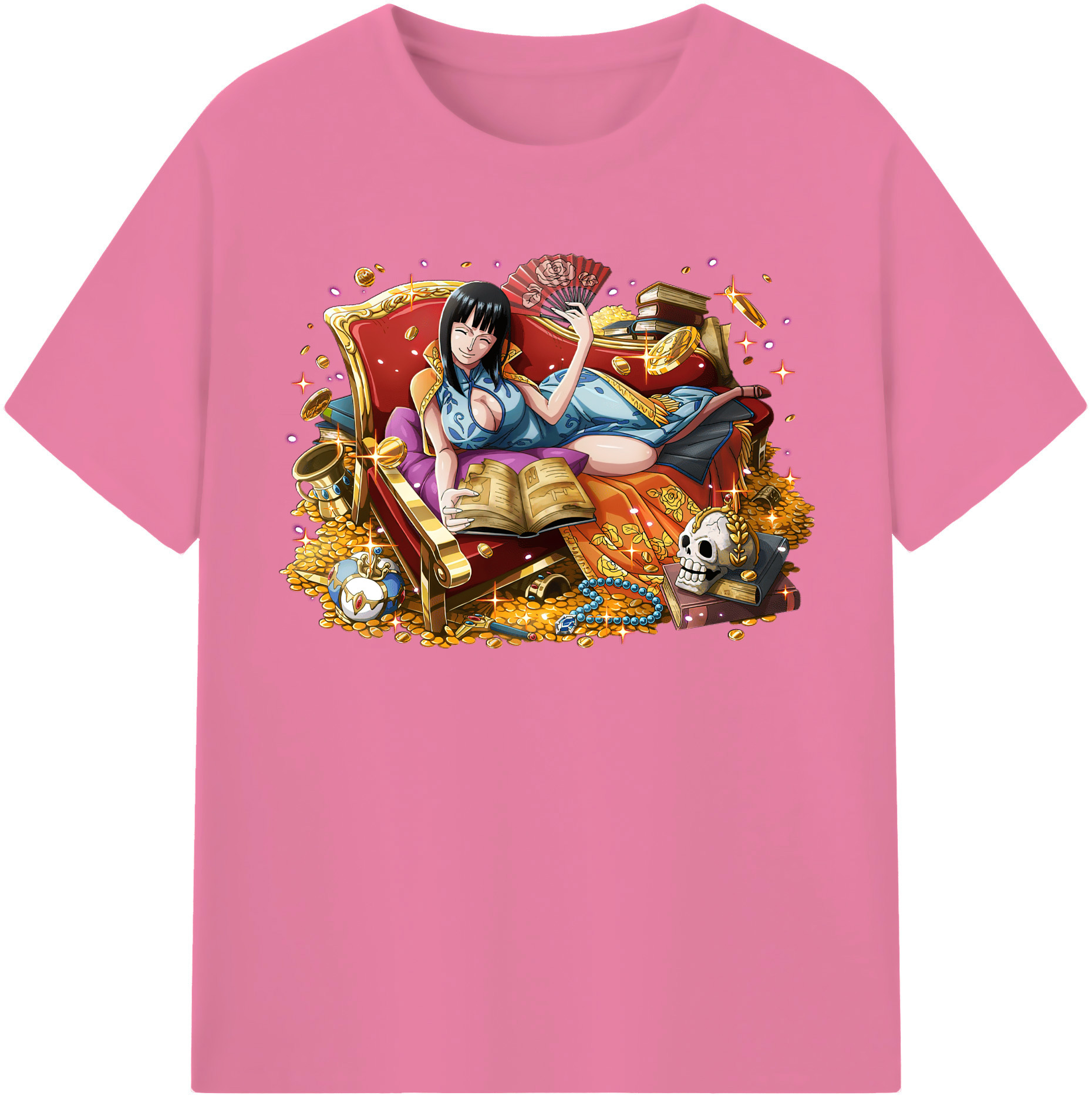 ワンピース ニコ・ロビン ONE PIECE Nico Robin 綿100％半袖Tシャツ（フロントプリント）